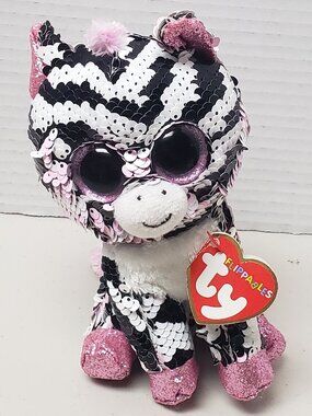 Ty Flippables Zoey The Zebra